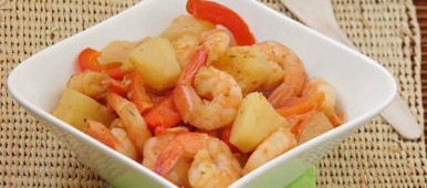 Curry de crevettes ananas pour Pekin Express