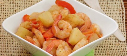 Curry de crevettes ananas pour Pekin Express