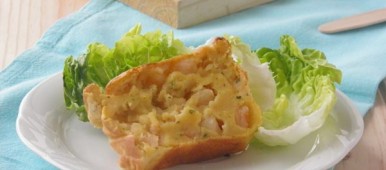 Cake crevettes et coriandre