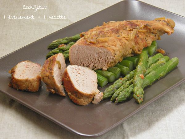 Filet Mignon de porc aux asperges